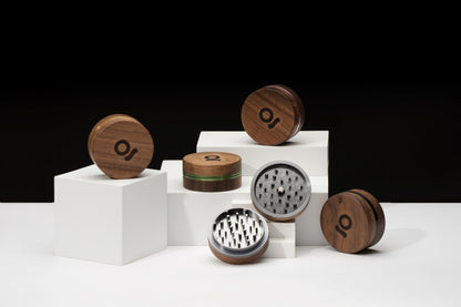 ONGROK 3 Inch, 2-Piece Walnut Grinder